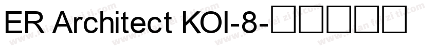 ER Architect KOI-8字体转换